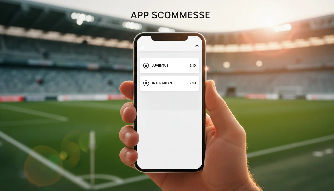 App scommesse calcio per smartphone Android e iOS
