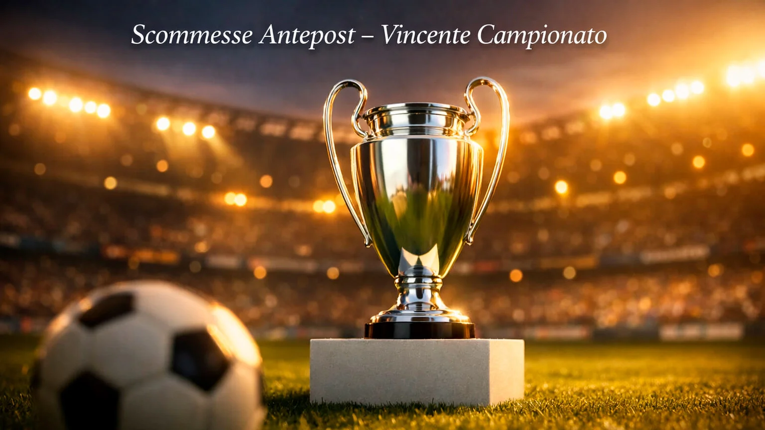 Scommesse antepost calcio con trofeo campionato e quote lungo termine