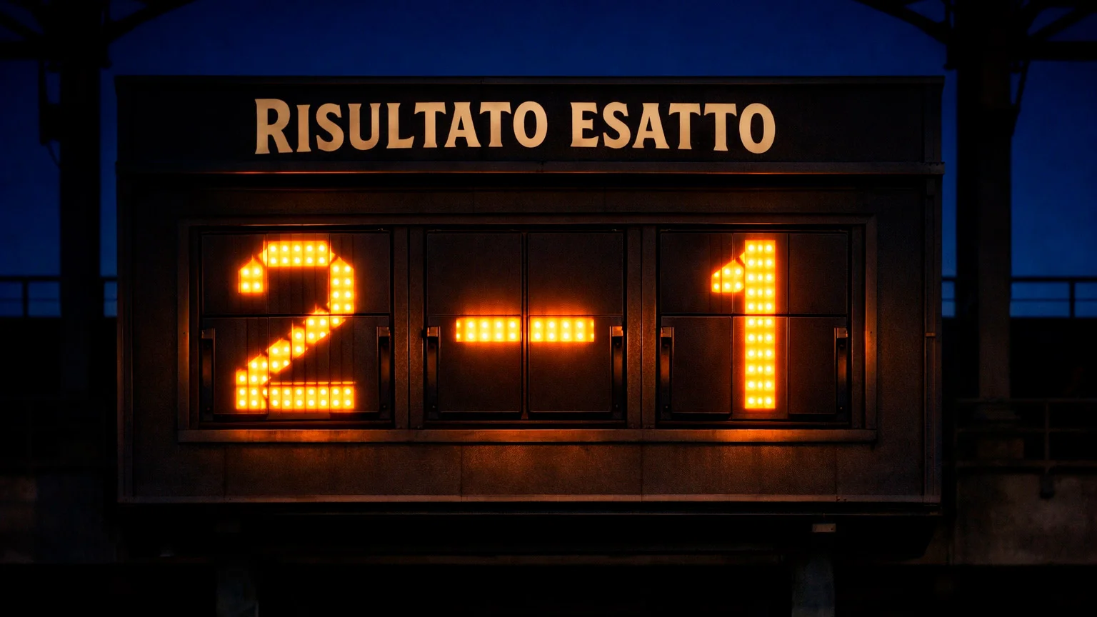 Scommesse risultato esatto calcio tabellone